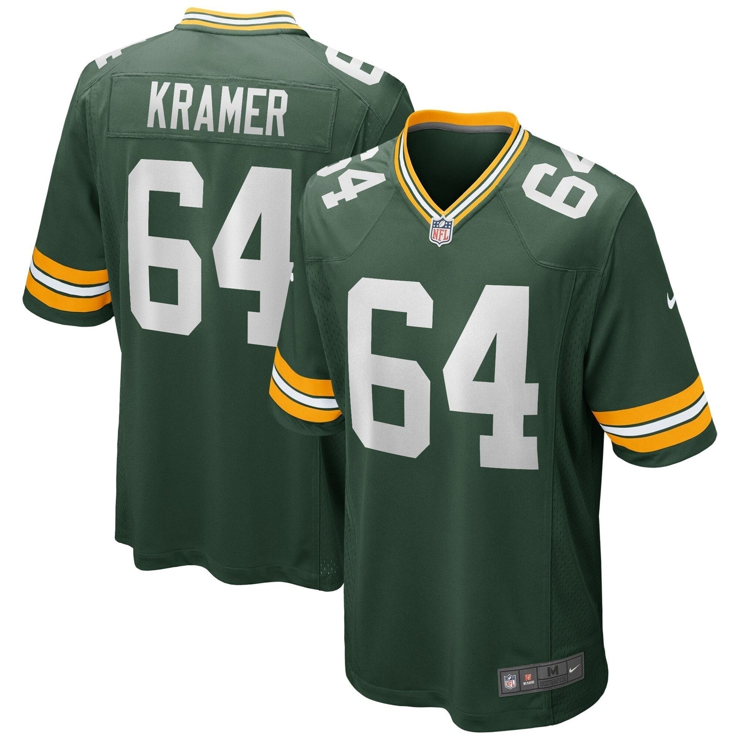 Jerry Kramer Green Bay Packers  Game Retired   Jersey - Green