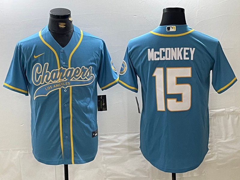 Men's Los Angeles Chargers Ladd McConkey Powder Blue Game Jersey
