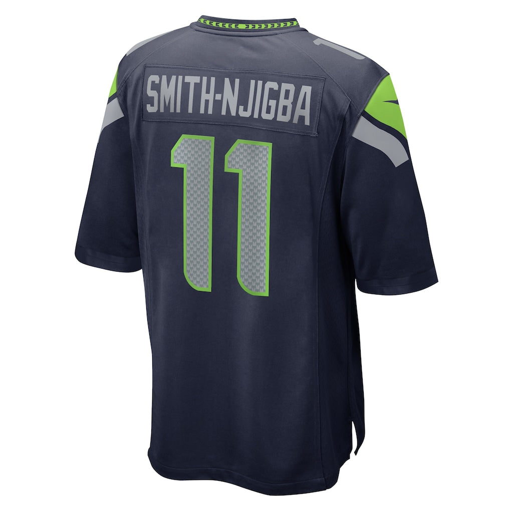 S.Seahawks #11 Jaxon Smith-Njigba College Navy Game Jersey