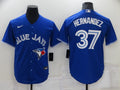 Men's Toronto Blue Jays Teoscar Hernandez Blue Replica Baseball Jersey