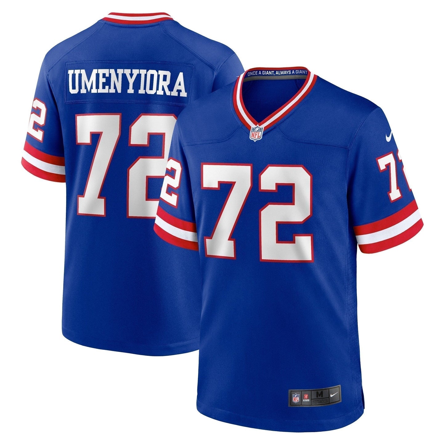 Osi Umenyiora New York Giants  Classic Retired   Game Jersey - Royal