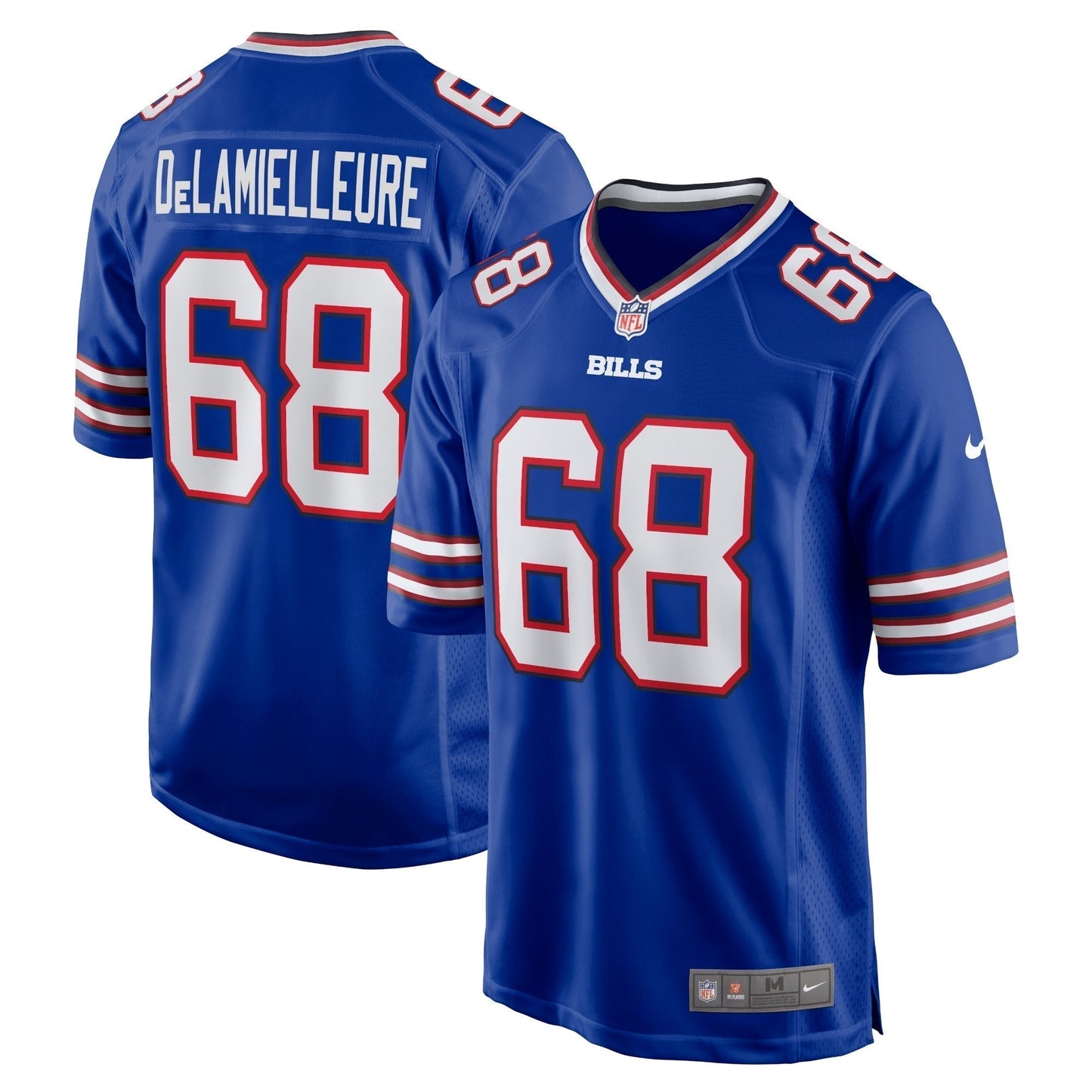 Joe DeLamielleure Buffalo Bills  Game Retired   Jersey - Royal