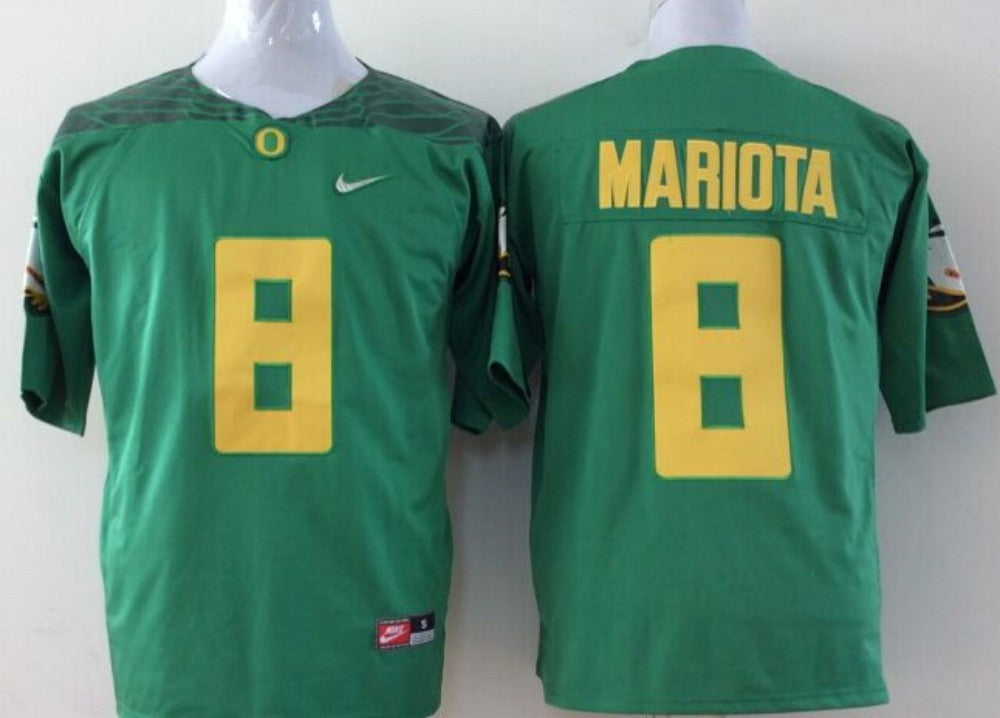 Men's Oregon Ducks Marcus Mariota Green Team Replica Jersey