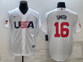 Men's 2023 World Baseball Classic Will Smith USA White Jersey
