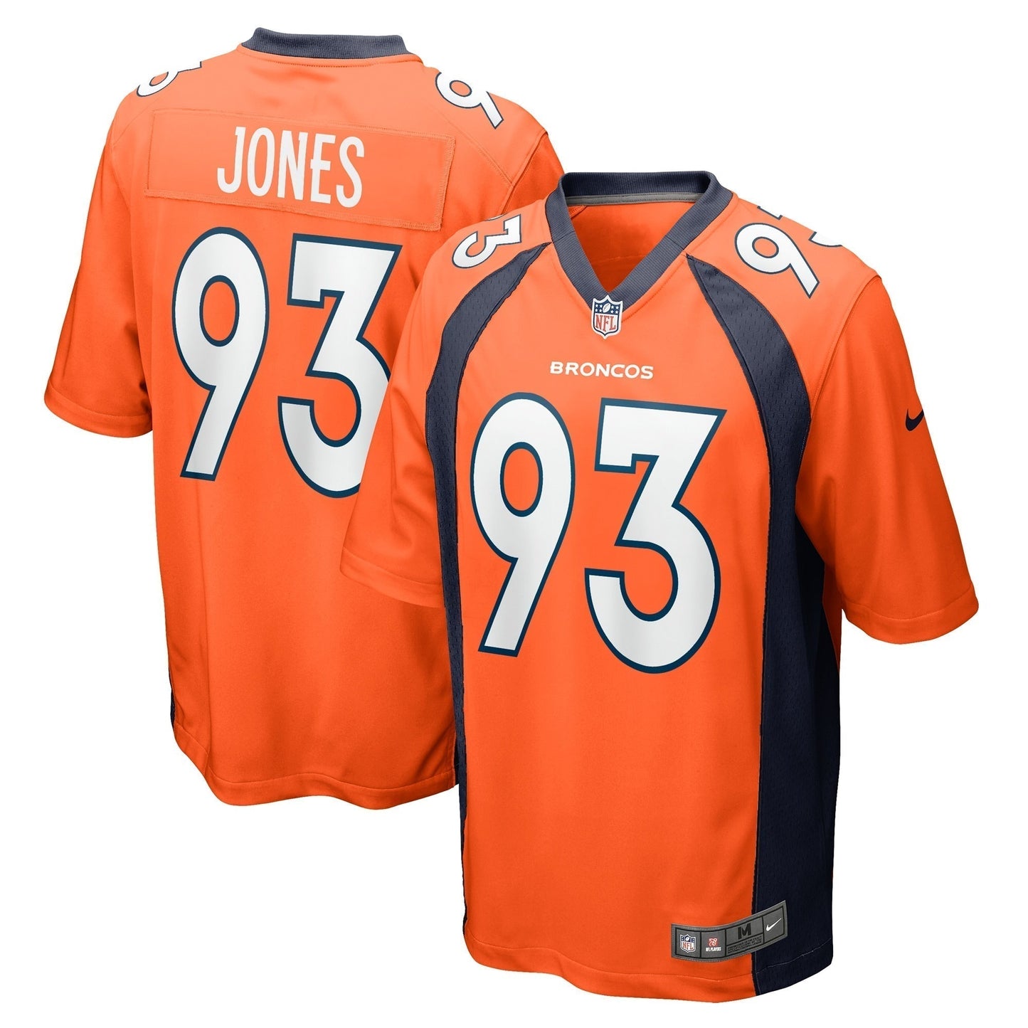 Troy Jones Denver Broncos  Game Jersey - Orange