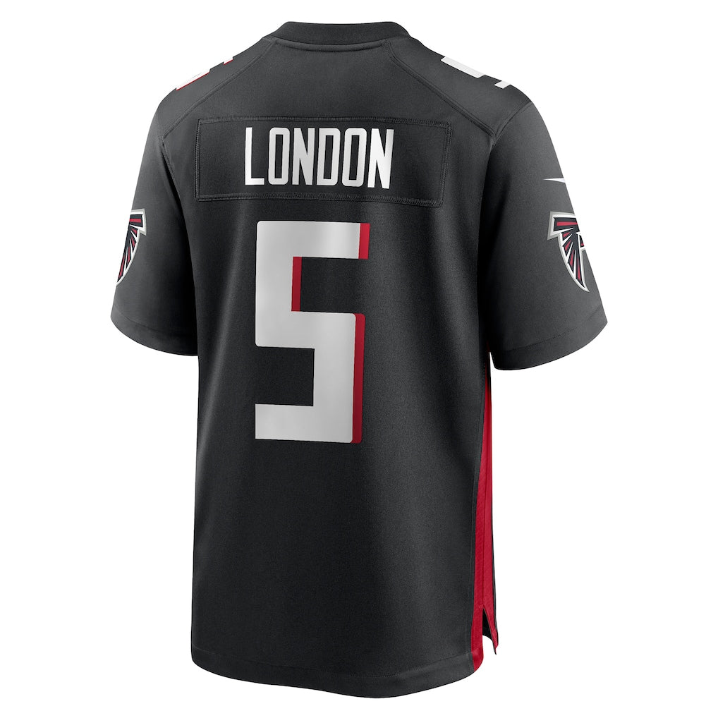 A.Falcons #5 Drake London Black Player Game Jersey