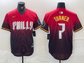 Men's Philadelphia Phillies Trea Turner Red 2024 City Connect Limited Player Jersey