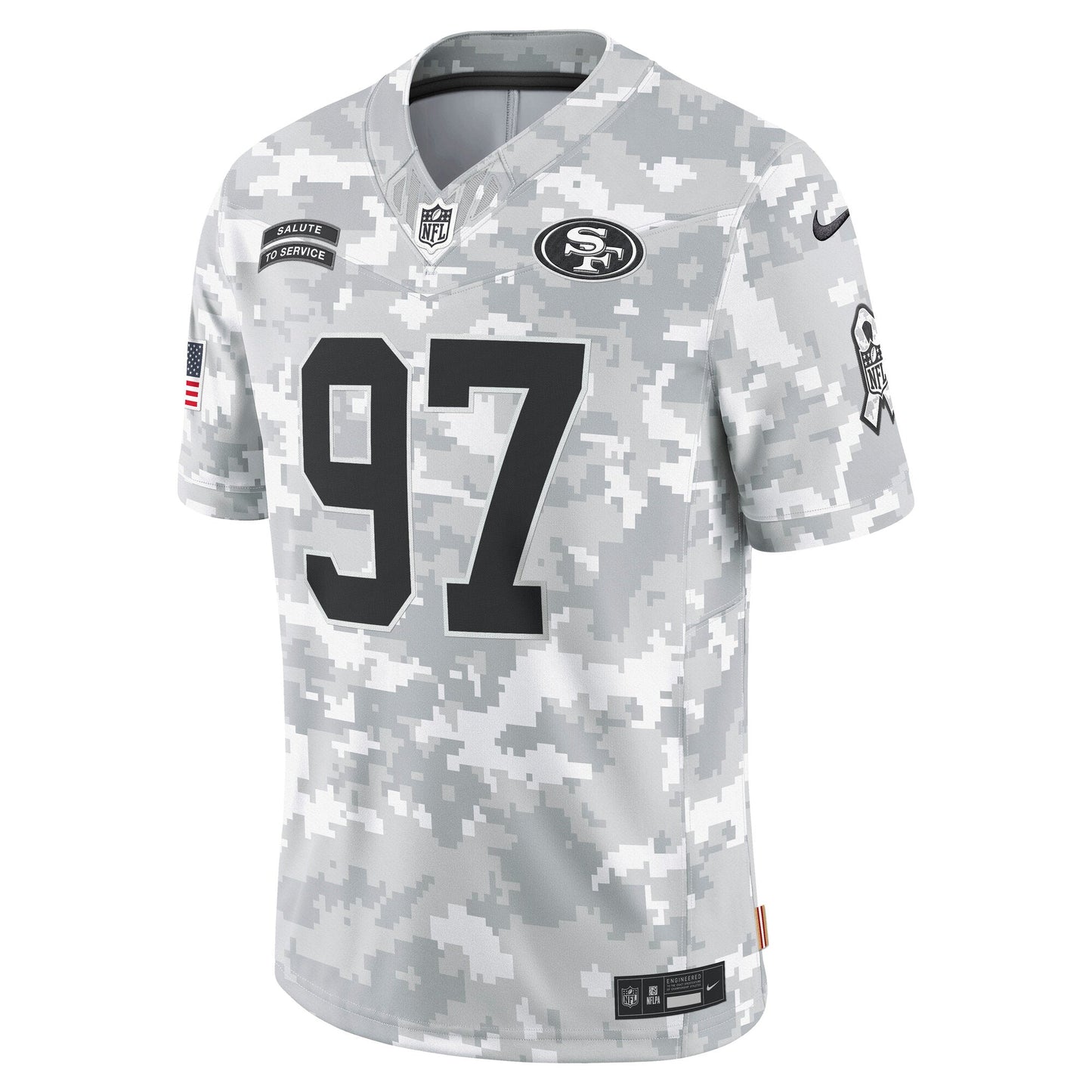 Nick Bosa San Francisco 49ers  2024 Salute to Service Limited Jersey - Arctic Camo