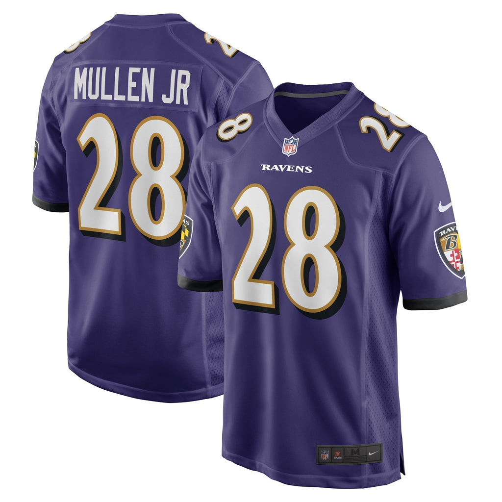 Trayvon Mullen Jr. Baltimore Ravens  Team Game Jersey -  Purple