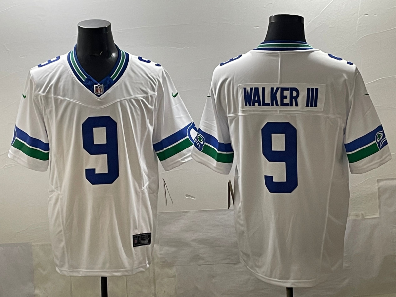 Men's Seattle Seahawks Kenneth Walker III White Alternate Game Jersey
