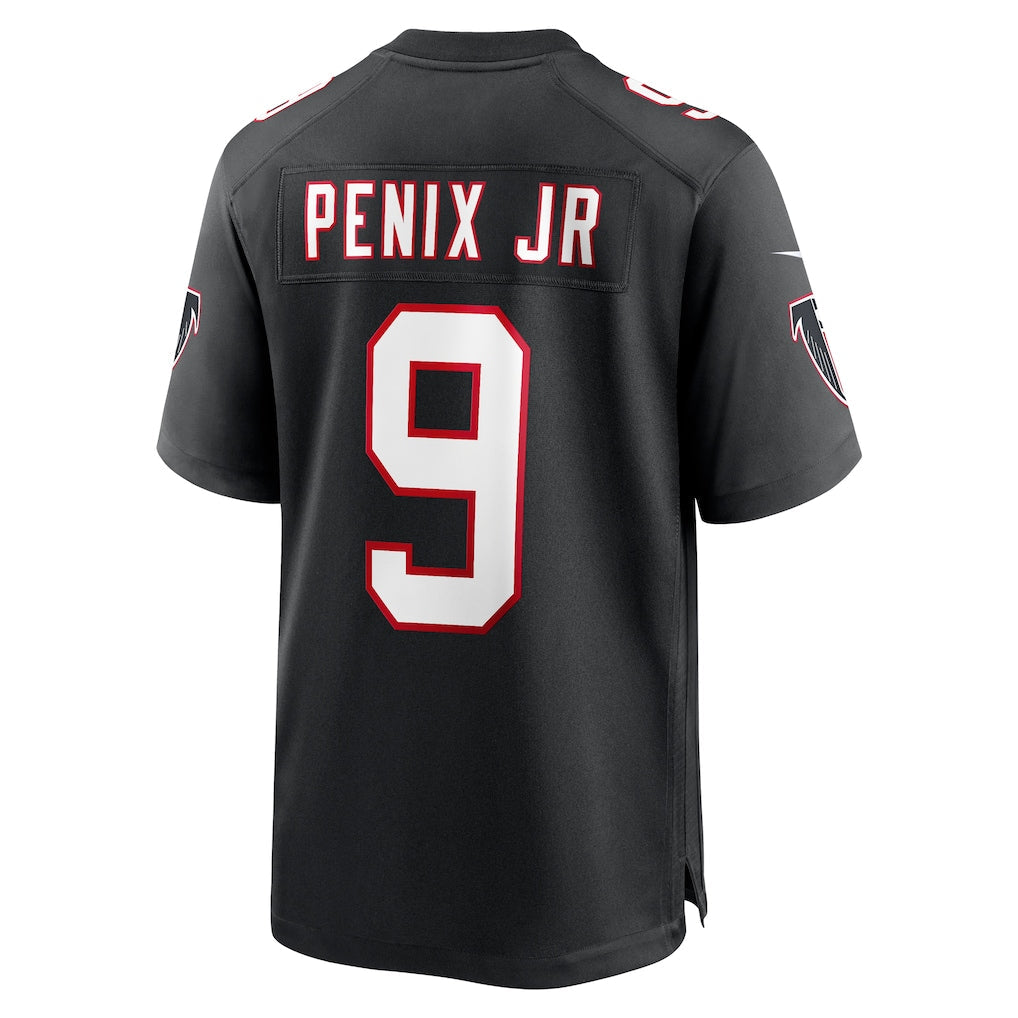 A.Falcons #9 Michael Penix Jr. Black Alternate Game Jersey