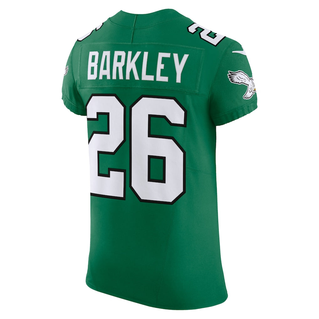 P.Eagles #26 Saquon Barkley Kelly Green Alternate Vapor F.U.S.E. Elite Jersey