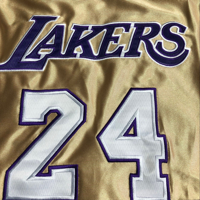 Kobe Bryant 2020 Hall of Fame Gold Fully Embroidered 24# Jersey