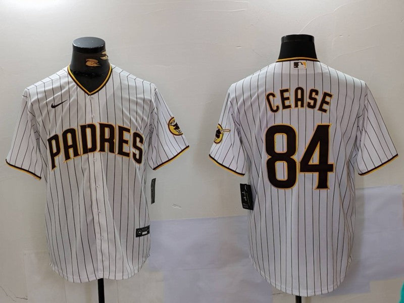 Men's San Diego Padres Dylan Cease White Home Limited Player Jersey