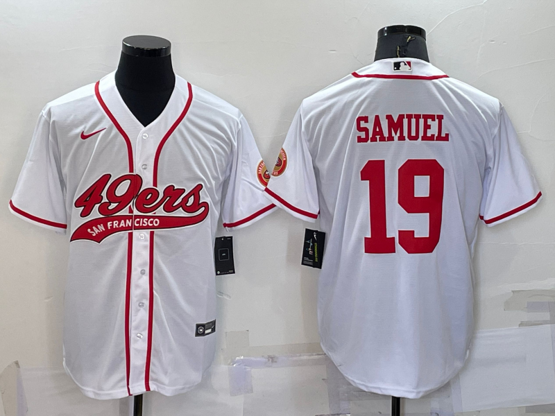 Men's San Francisco 49ers Deebo Samuel White Game Jersey Joint Edition