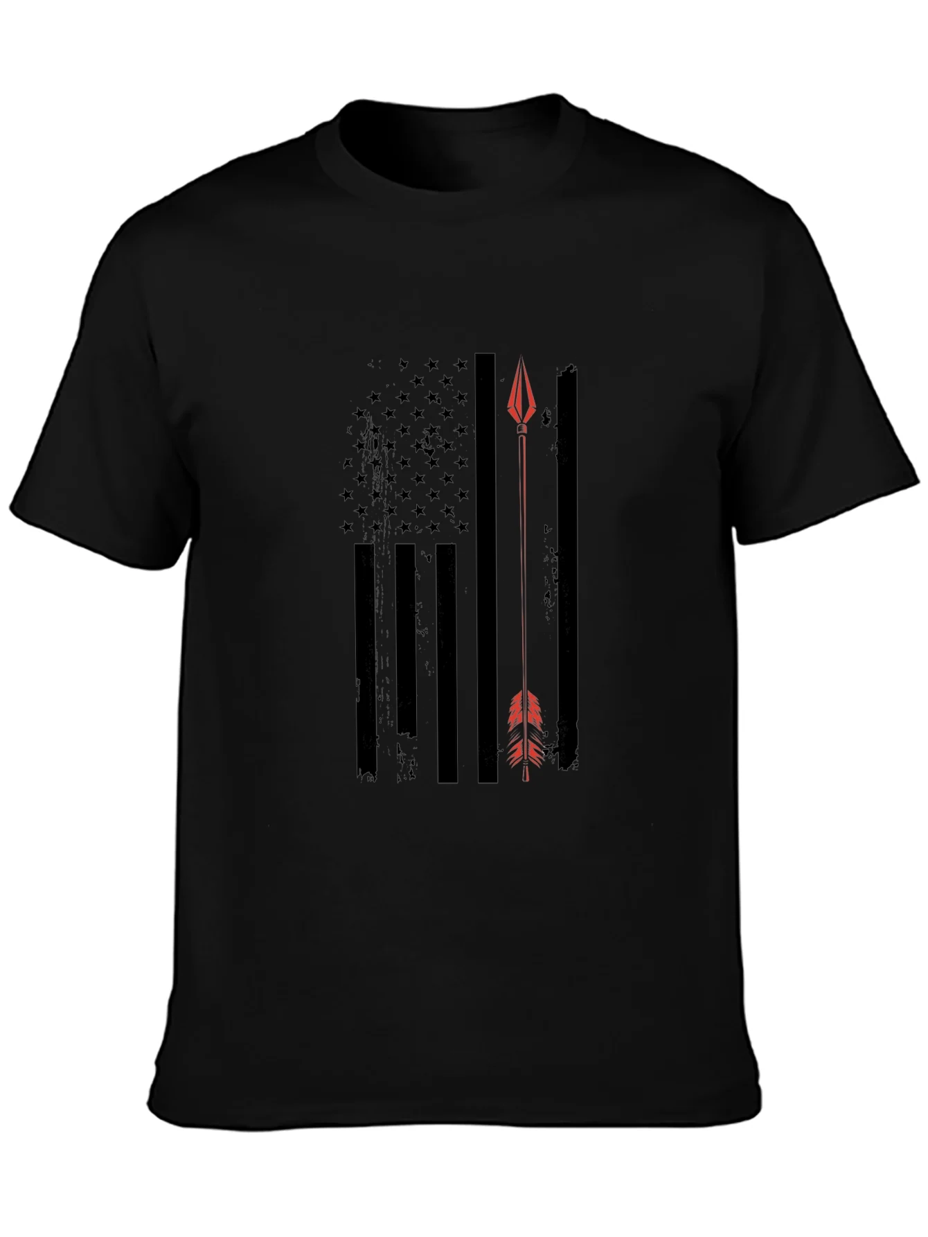 American Flag Arrow T-Shirt - Patriotic Design