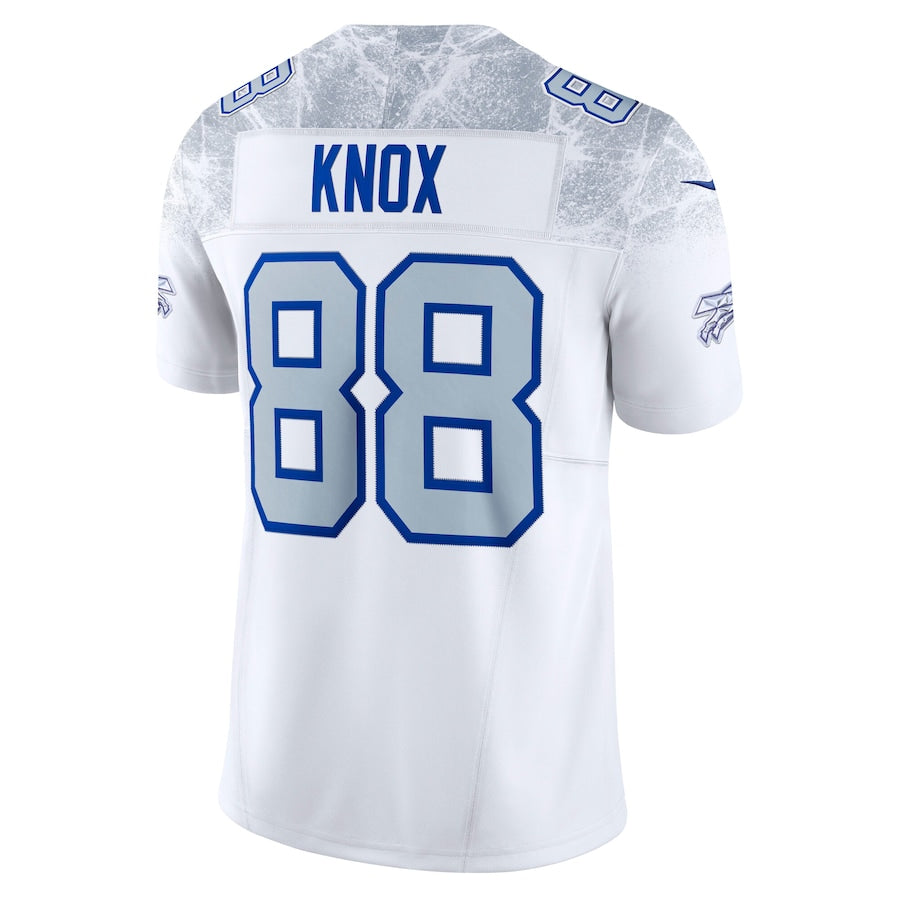 Men's Buffalo Bills Dawson Knox  White 2025 Rivalries Collection F.U.S.E. VaporLimited Stitched Jersey