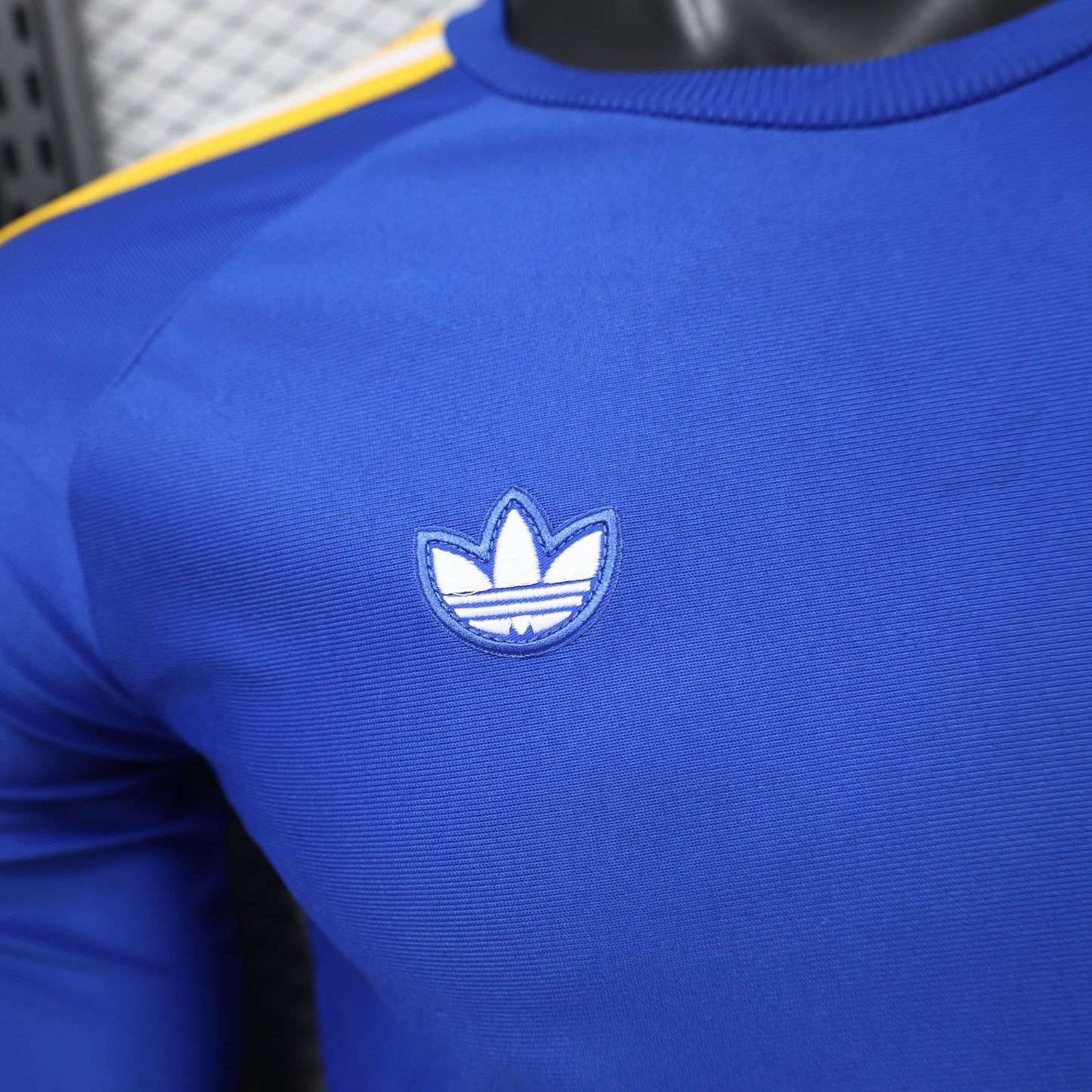 2026 Real Madrid (Blue) Casual Retro Player Version Jersey (Long Sleeve)