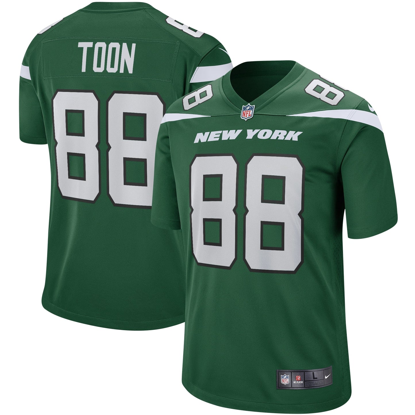 Al Toon New York Jets  Game Retired   Jersey - Gotham Green