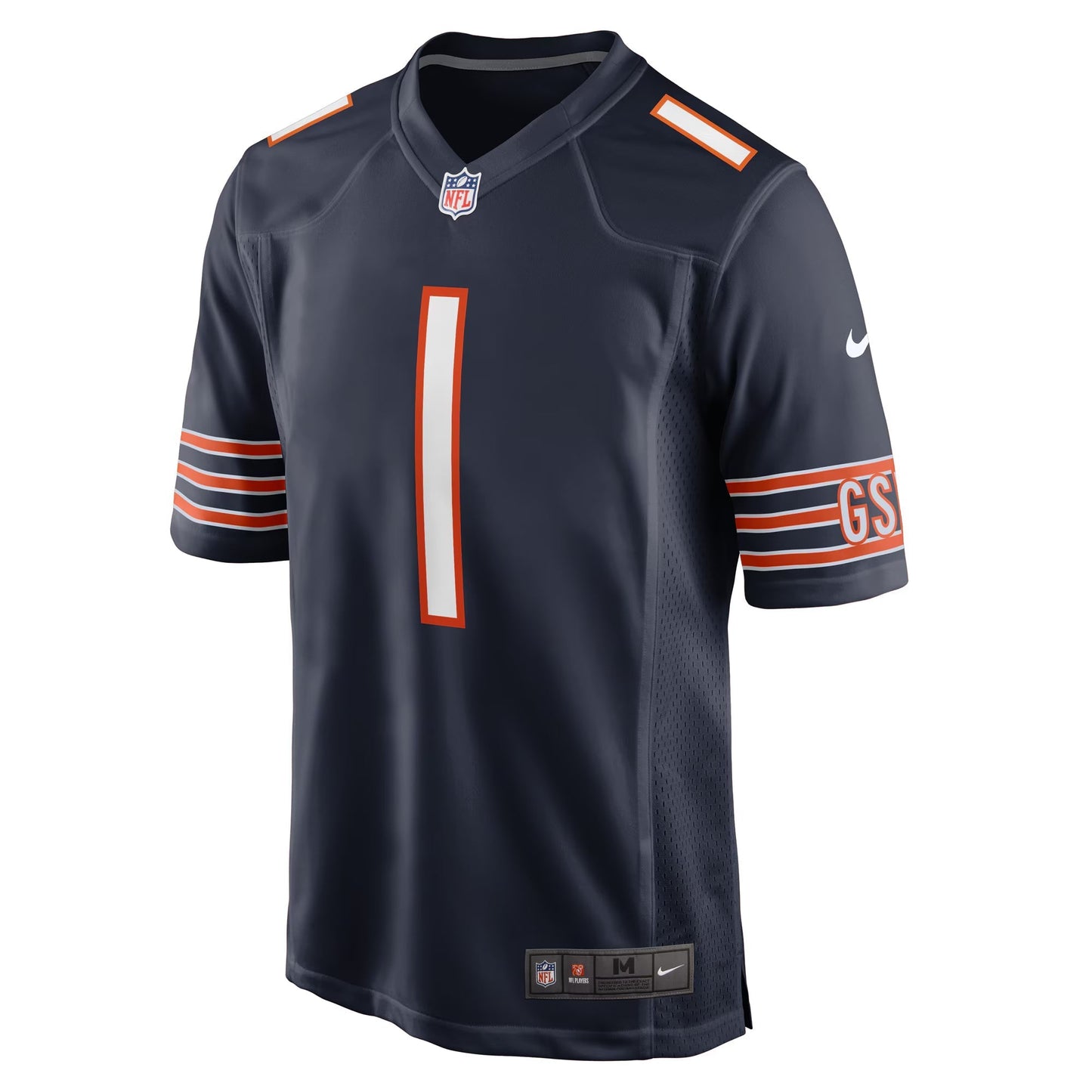 Chicago Bears Number 1 Groom Navy Game Jersey