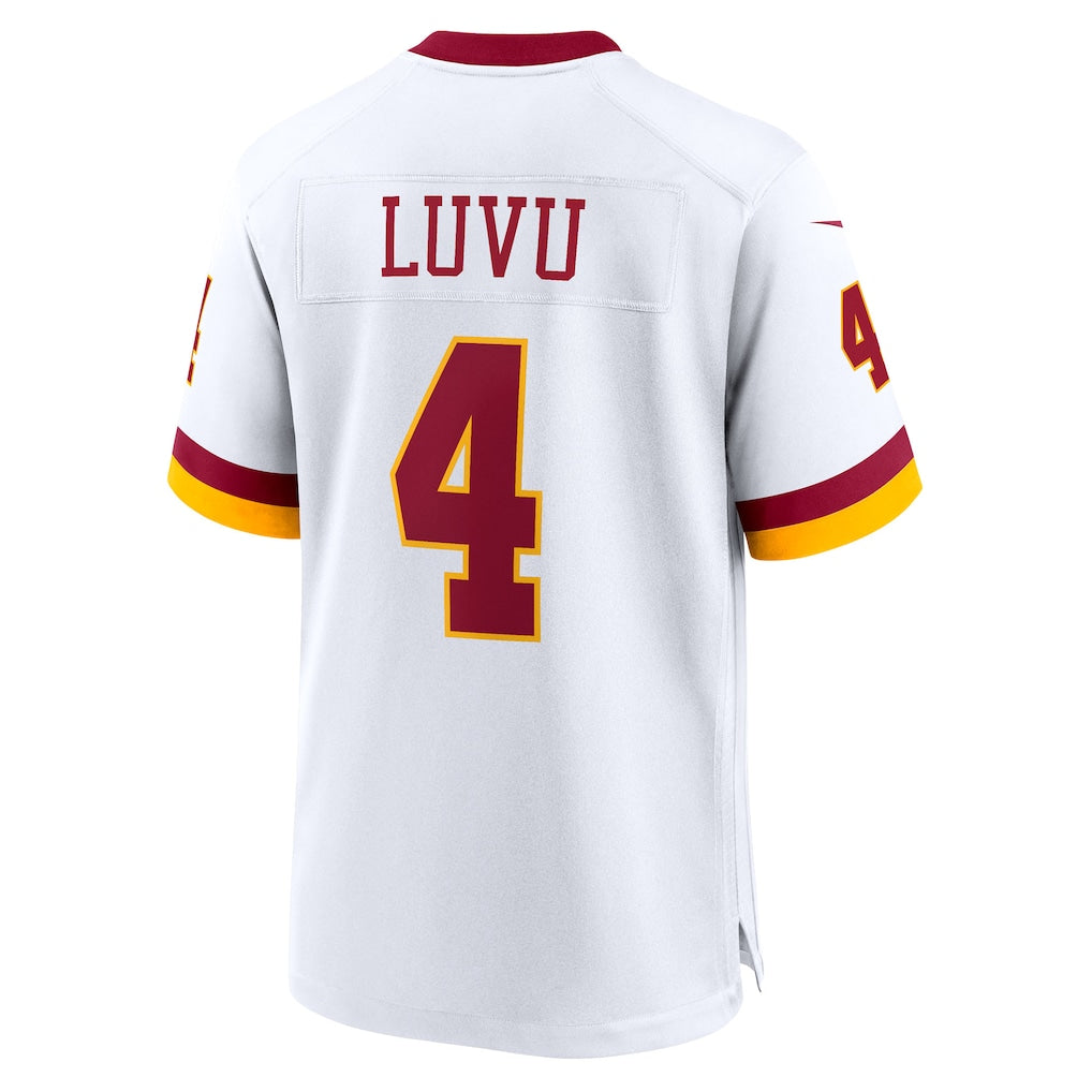 W.Commanders #4 Frankie Luvu White Game Super Bowl Era Jersey