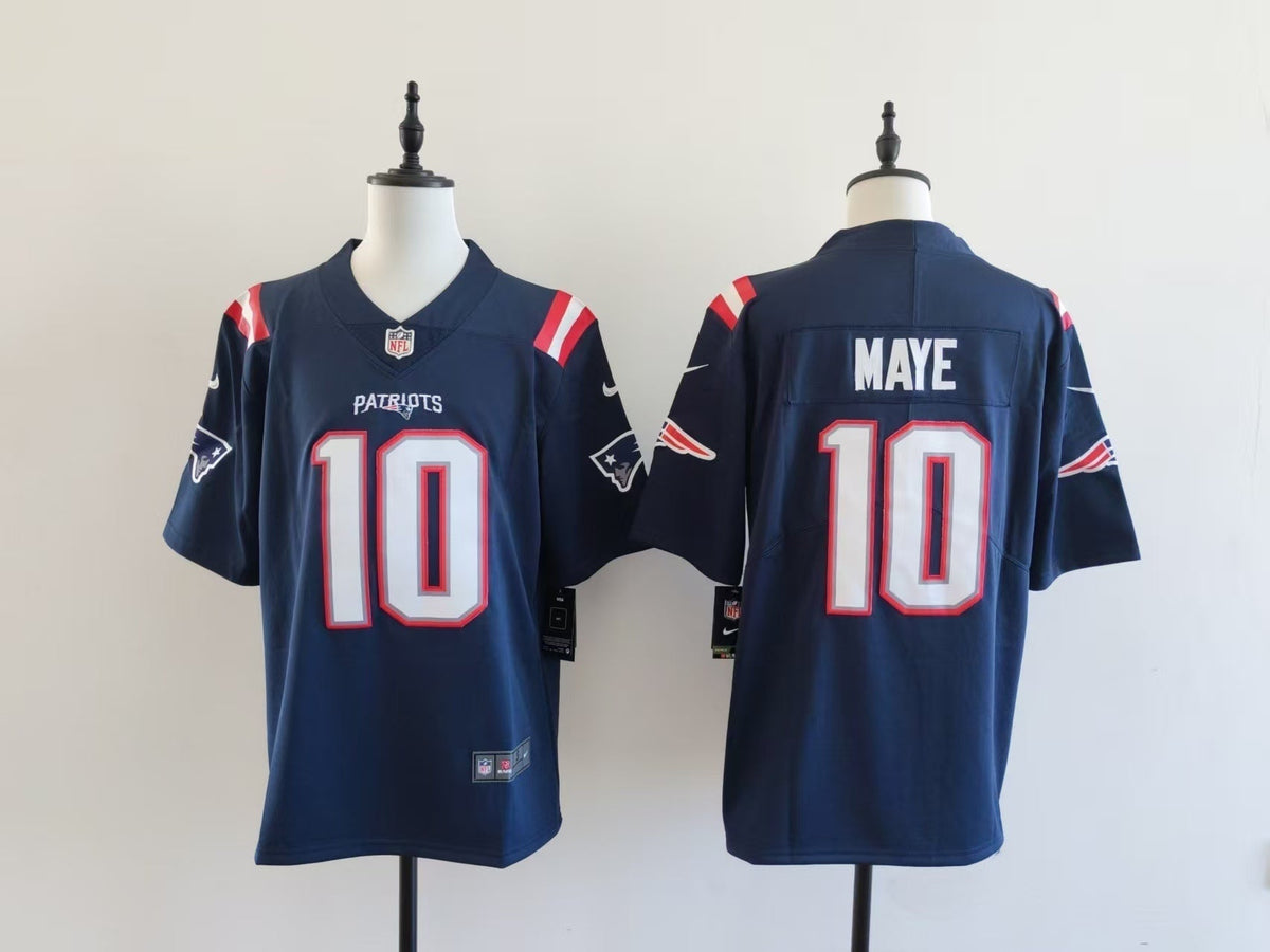 Men's New England Patriots Drake Maye Jersey-Blue