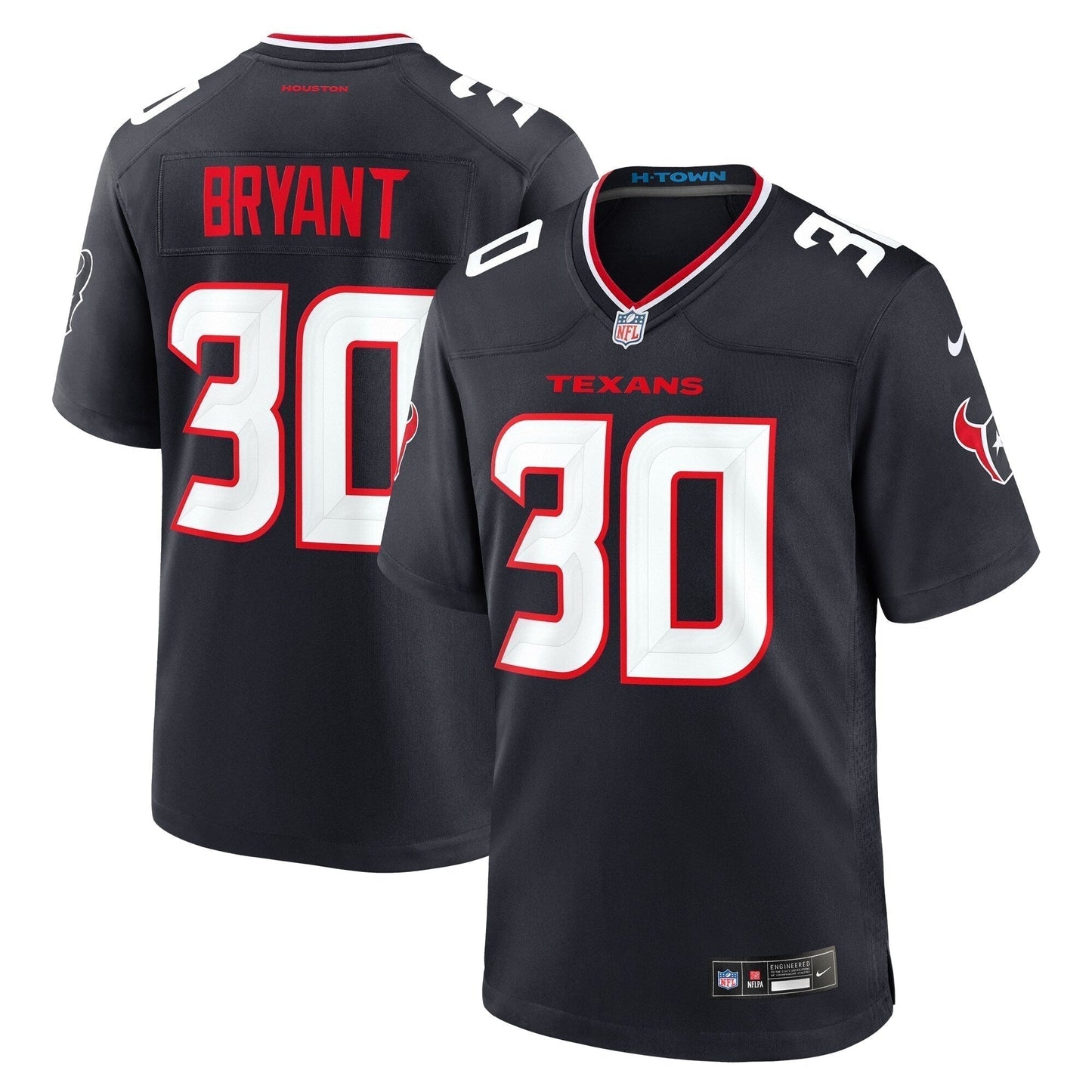 Myles Bryant Houston Texans  Team Game Jersey -  Navy