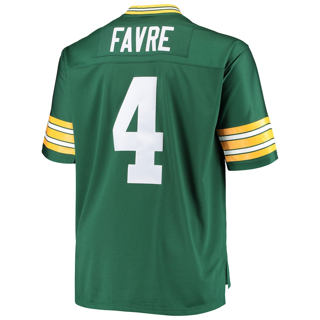 GB. Packers #4 Brett Favre  Green Big & Tall 1996 Retired Player Replica Jersey