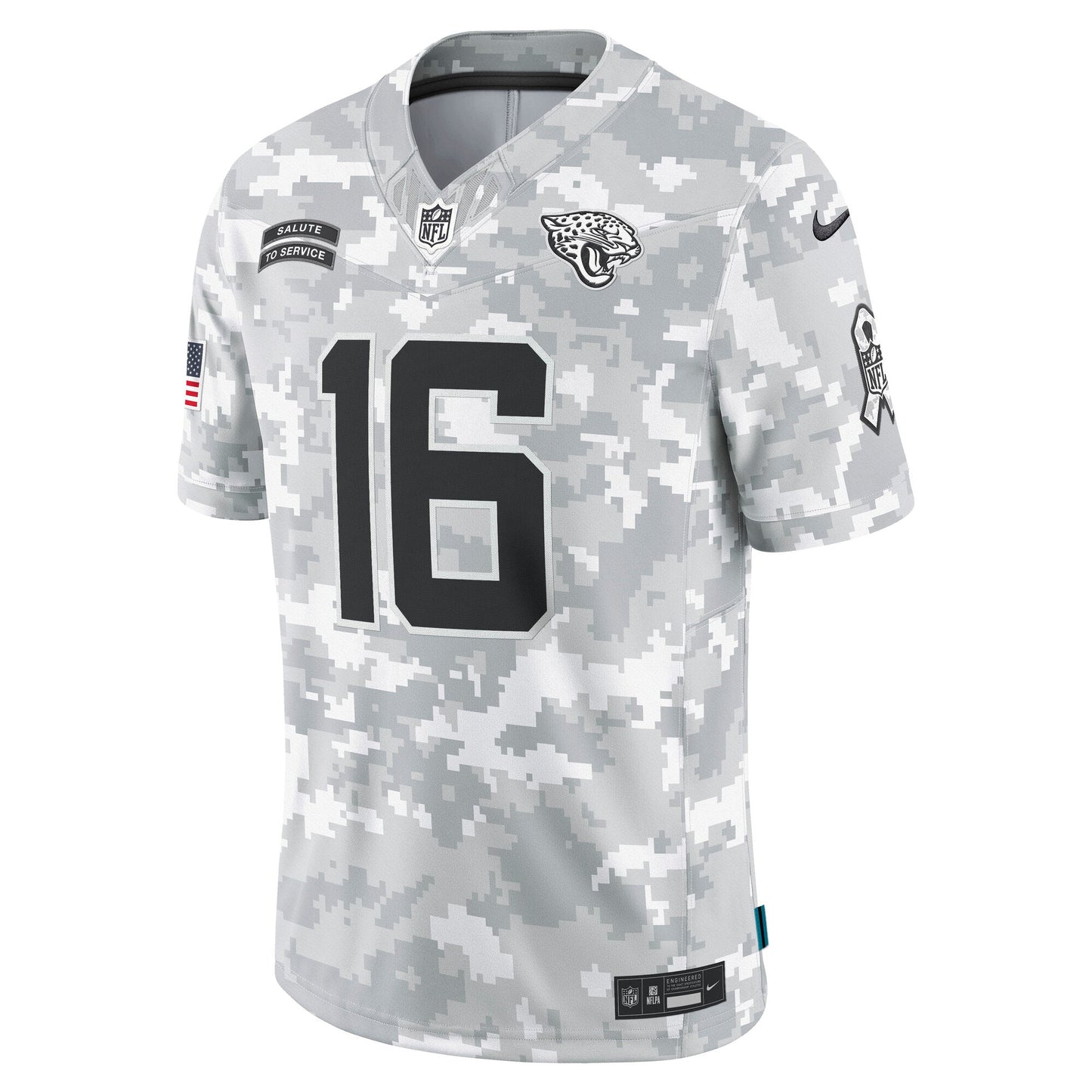 Trevor Lawrence Jacksonville Jaguars  2024 Salute to Service Limited Jersey - Arctic Camo