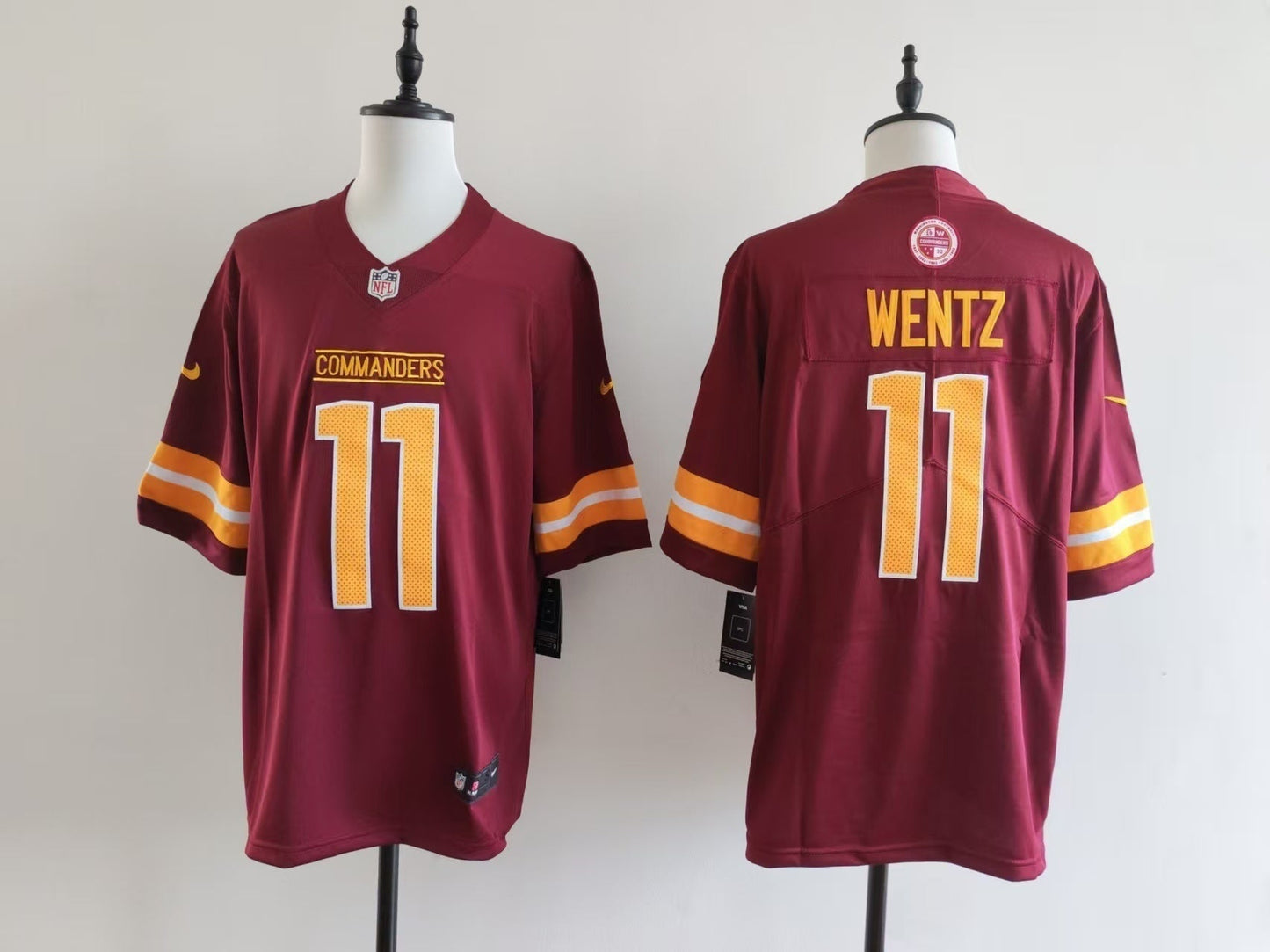 Men's Washington Redskins Carson Wentz Jersey-Red