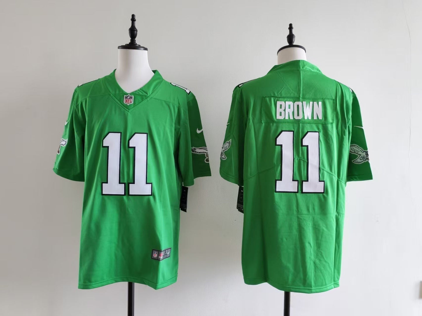 Men's Philadelphia Eagles A.J. Brown  Jersey-green