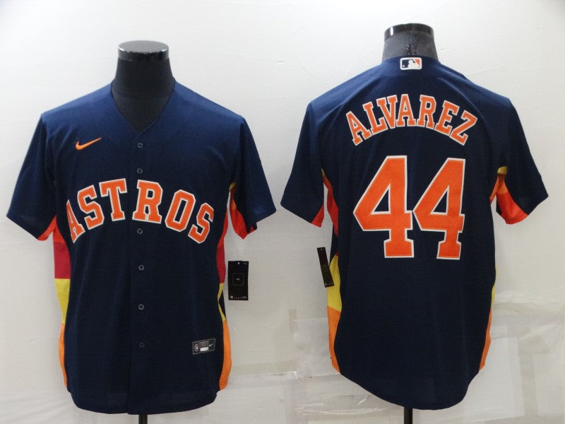 Men's Houston Astros Yordan Alvarez Navy Alternate Replica Player Name Jersey