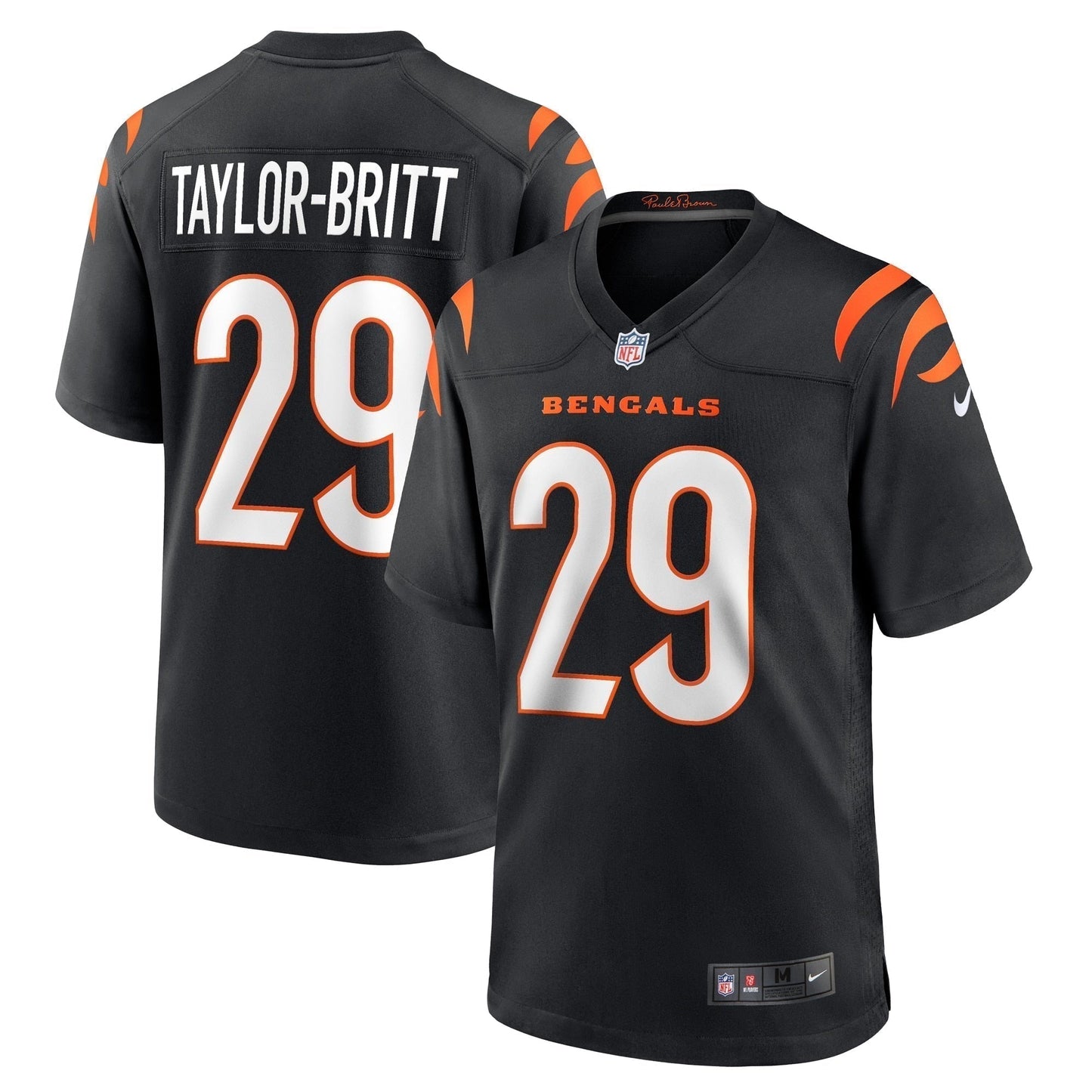 Cam Taylor-Britt Cincinnati Bengals  Game   Jersey - Black
