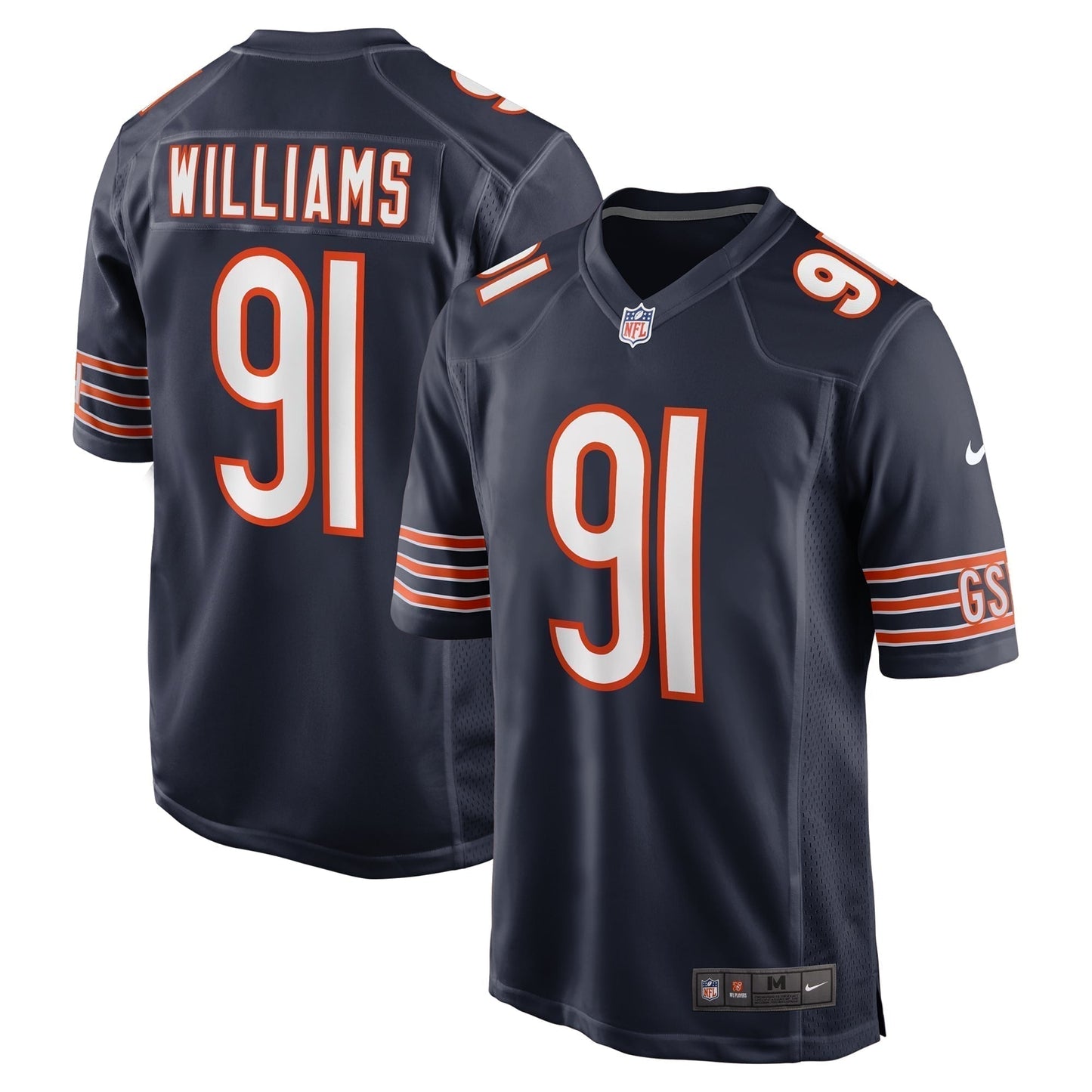 Chris Williams Chicago Bears  Game Jersey -  Navy