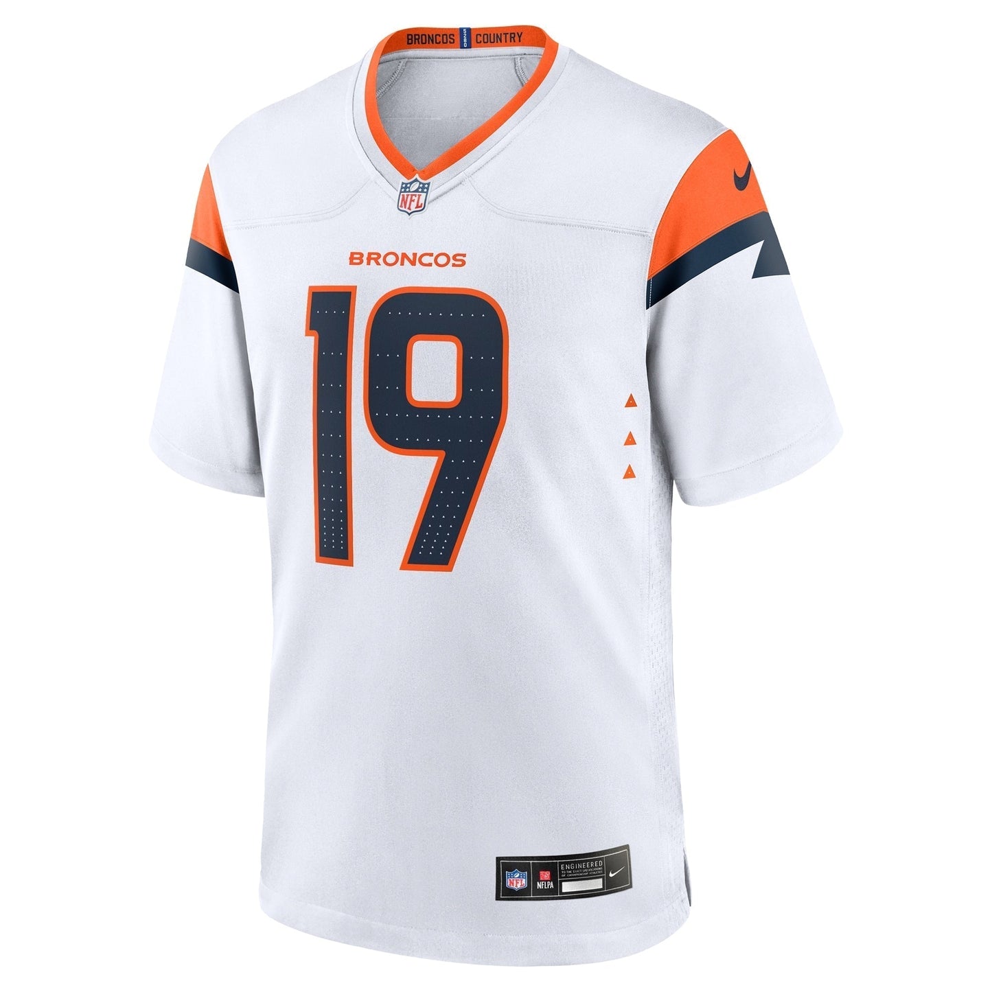 Marvin Mims Jr Denver Broncos  Game Jersey -  White