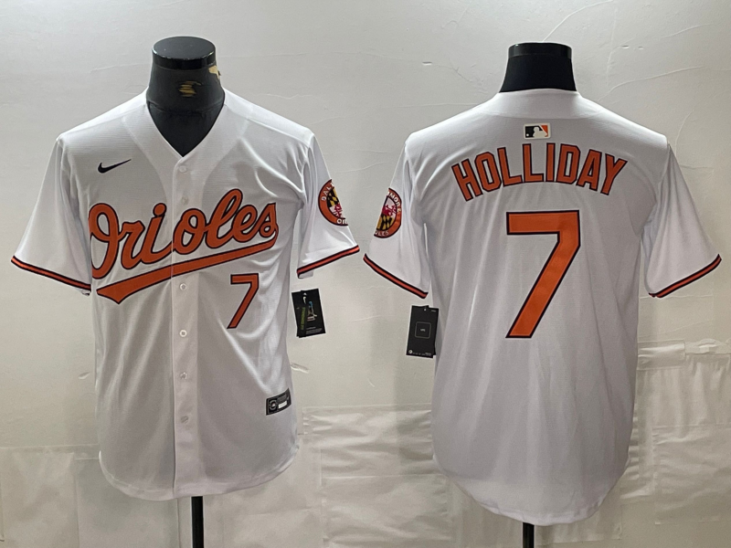 Men's Baltimore Orioles Jackson Holliday White Home Limited Player Jersey