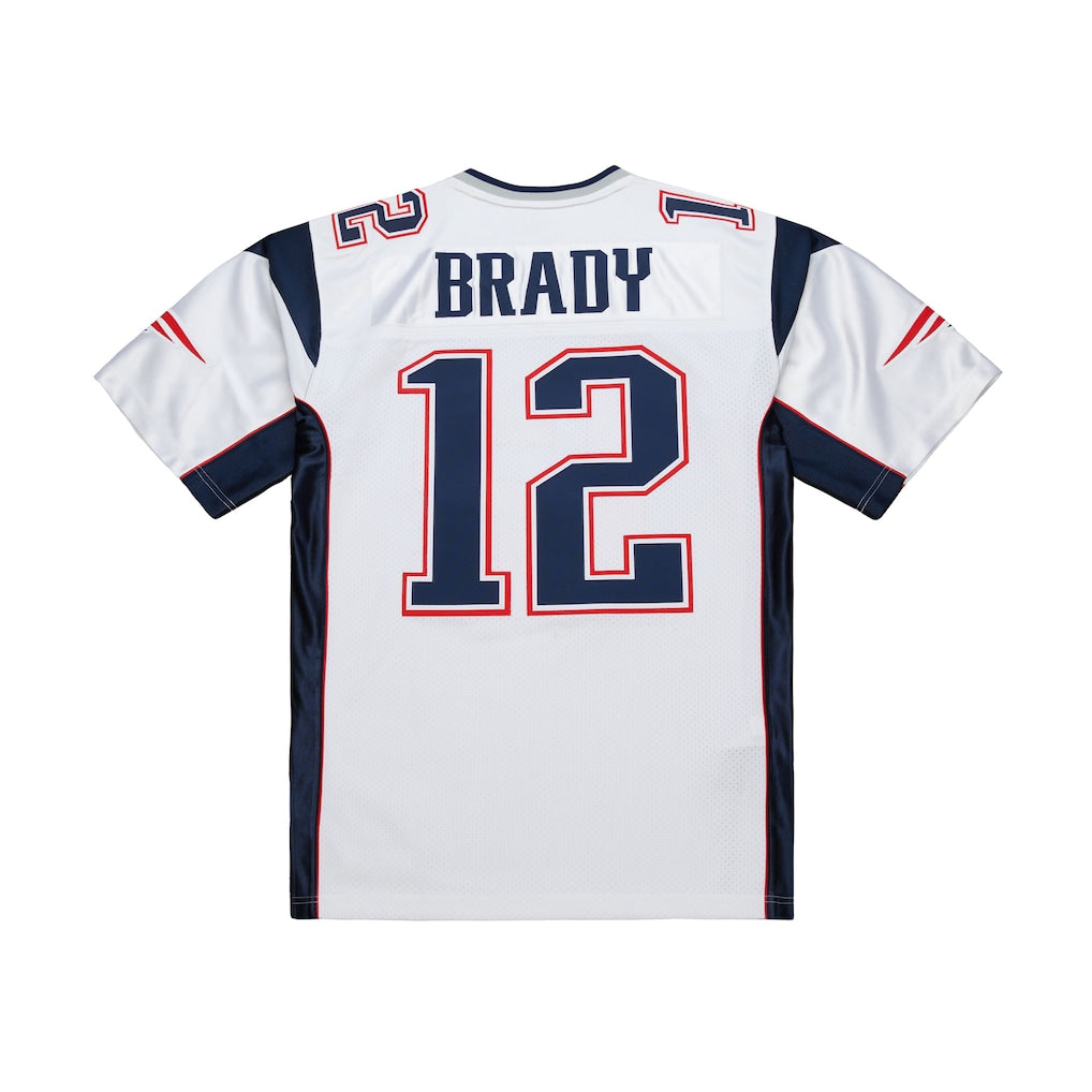 NE.Patriots #12 Tom Brady  White 2000 Authentic Jersey