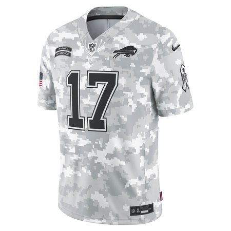 Men's Buffalo Bills Josh Allen  Arctic Camo 2024 Salute to Service Limited Jersey