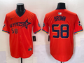 Men's Houston Astros Hunter Brown #58 Orange 2025 City Connect Limited Player Jersey