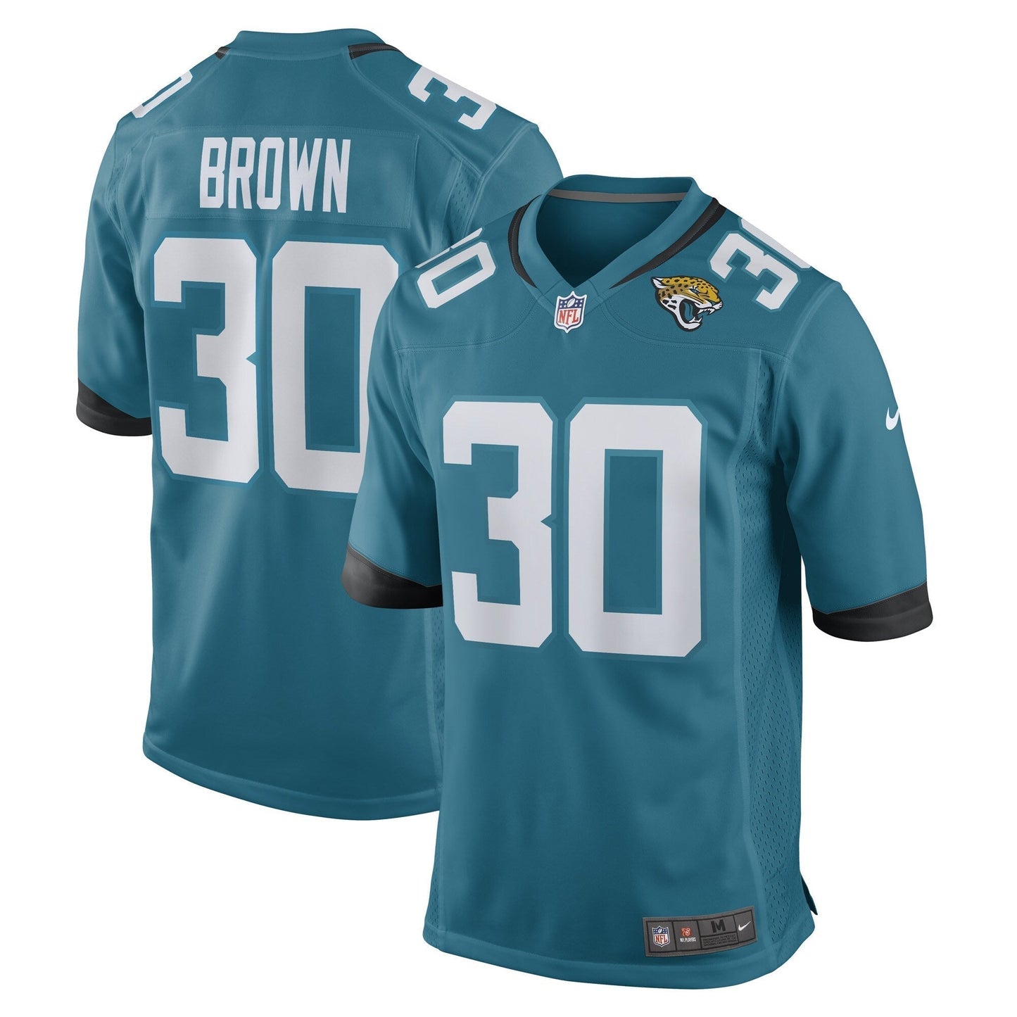 Montaric Brown Jacksonville Jaguars  Game   Jersey - Teal
