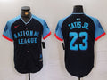 Men's National League Fernando Tatis Jr. #23 Navy 2024  All-Star Game Limited Player Jersey1