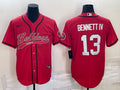Men's Georgia Bulldogs Stetson Bennett Red Game Player Jersey