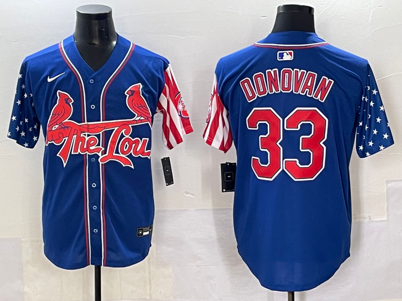 Men's St. Louis Cardinals Brendan Donovan Royal Replica Player Jersey