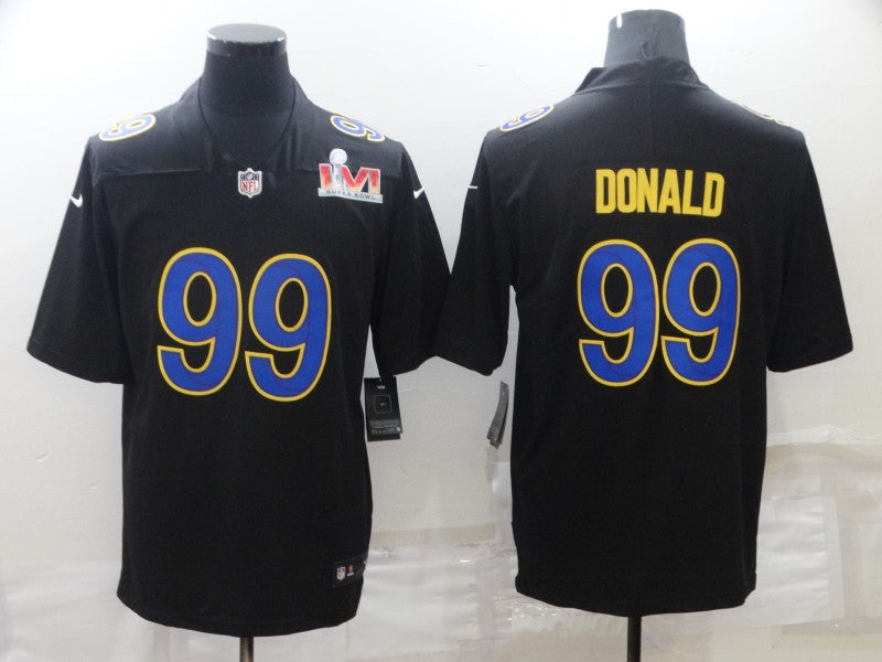 Men's Los Angeles Rams Aaron Donald Black Game Jersey