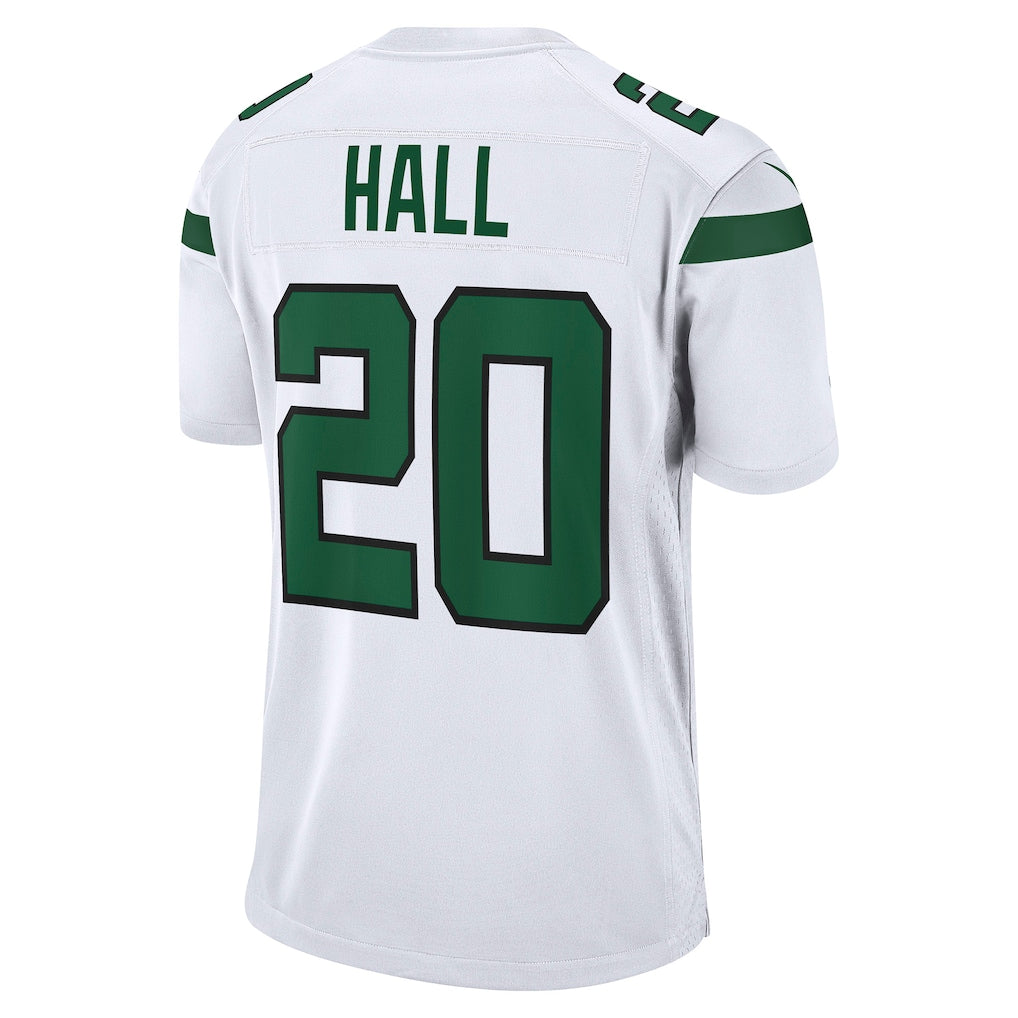 NY.Jets #20 Breece Hall White Away Game Player Jersey