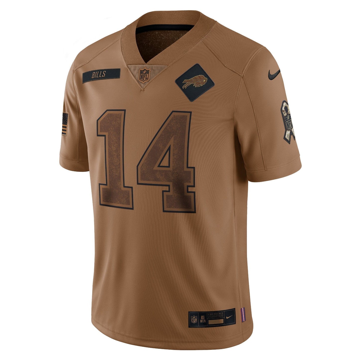 Stefon Diggs Buffalo Bills  Salute To Service Limited Jersey - Brown