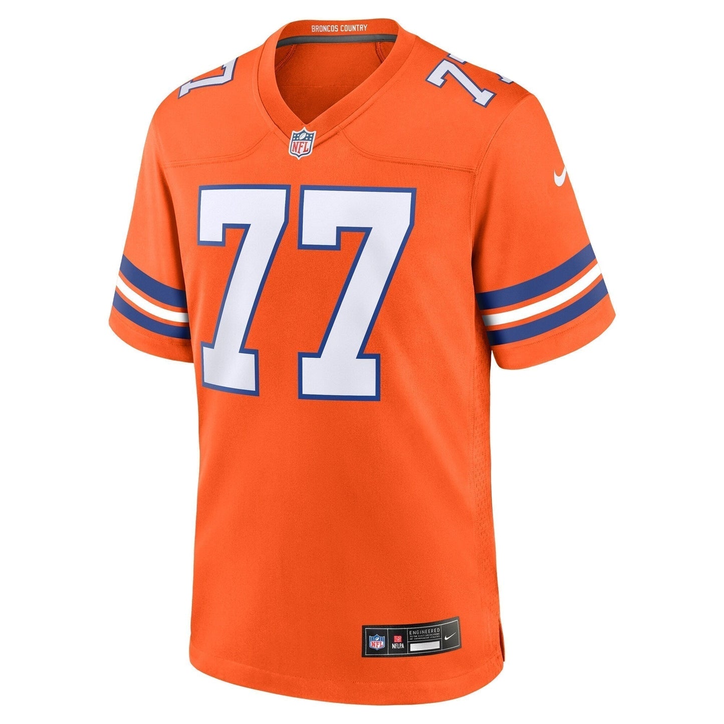 Quinn Meinerz Denver Broncos  Mile High Collection 1977 Throwback   Game Jersey - Orange