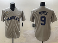 Men's New York Yankees Roger Maris #9 Gray Game Player Jersey1