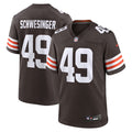 Cleveland Browns Carson Schwesinger  Brown 2025  Draft Game Jersey
