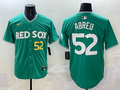 Men's Boston Red Sox Wilyer Abreu Green 2025 City Connect Limited Player Jersey